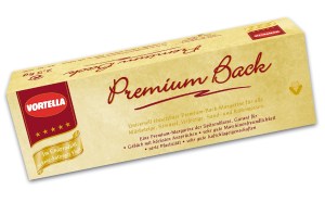 Margarin pevné konzistence univerzálně použitelný pro výrobu všech lineckých a kynutých cest, drobečky, třených a šlehaných hmot.