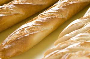 Bageta světla ze směsi Baguettenmix. Koncentrát pro výrobu lahodných baget, ciabatt a francouzského chleba.